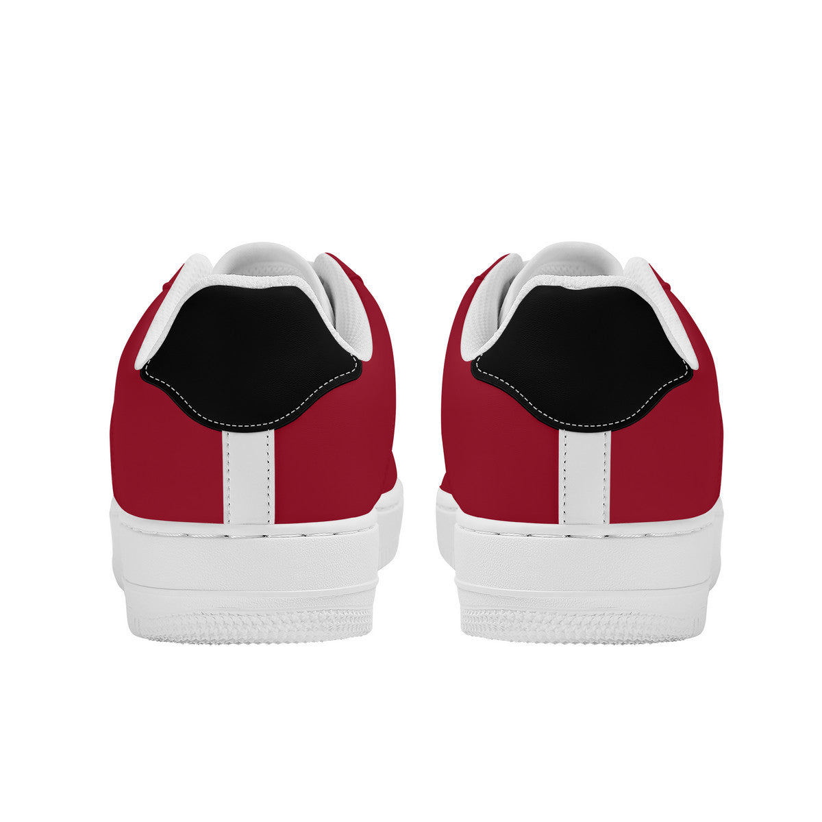 Red and Black Unisex Air Force Sneakers