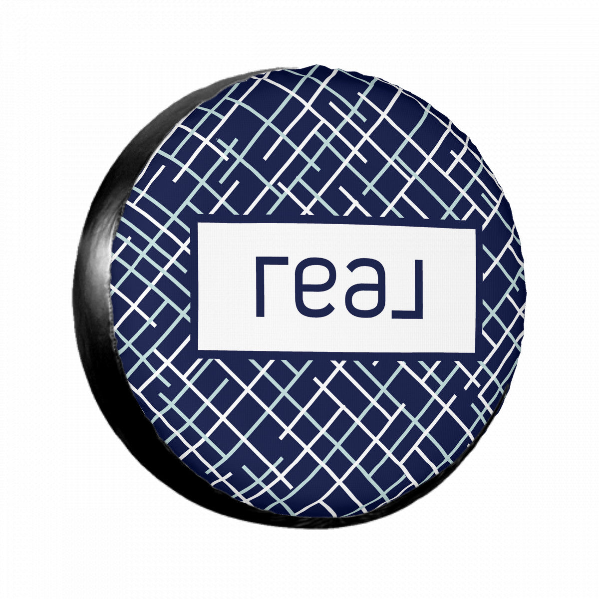 Real Broker Logo in Navy - Spare Tire Wheel Cover Sizes 14-17