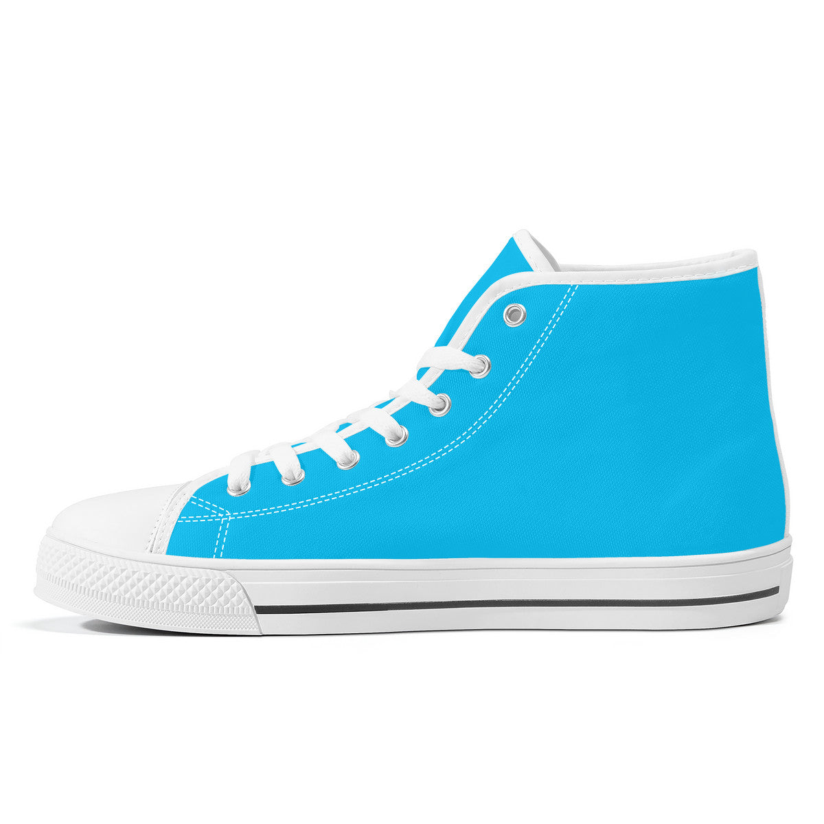 Work Hard Be Kind - Blue Converse Style High Tops