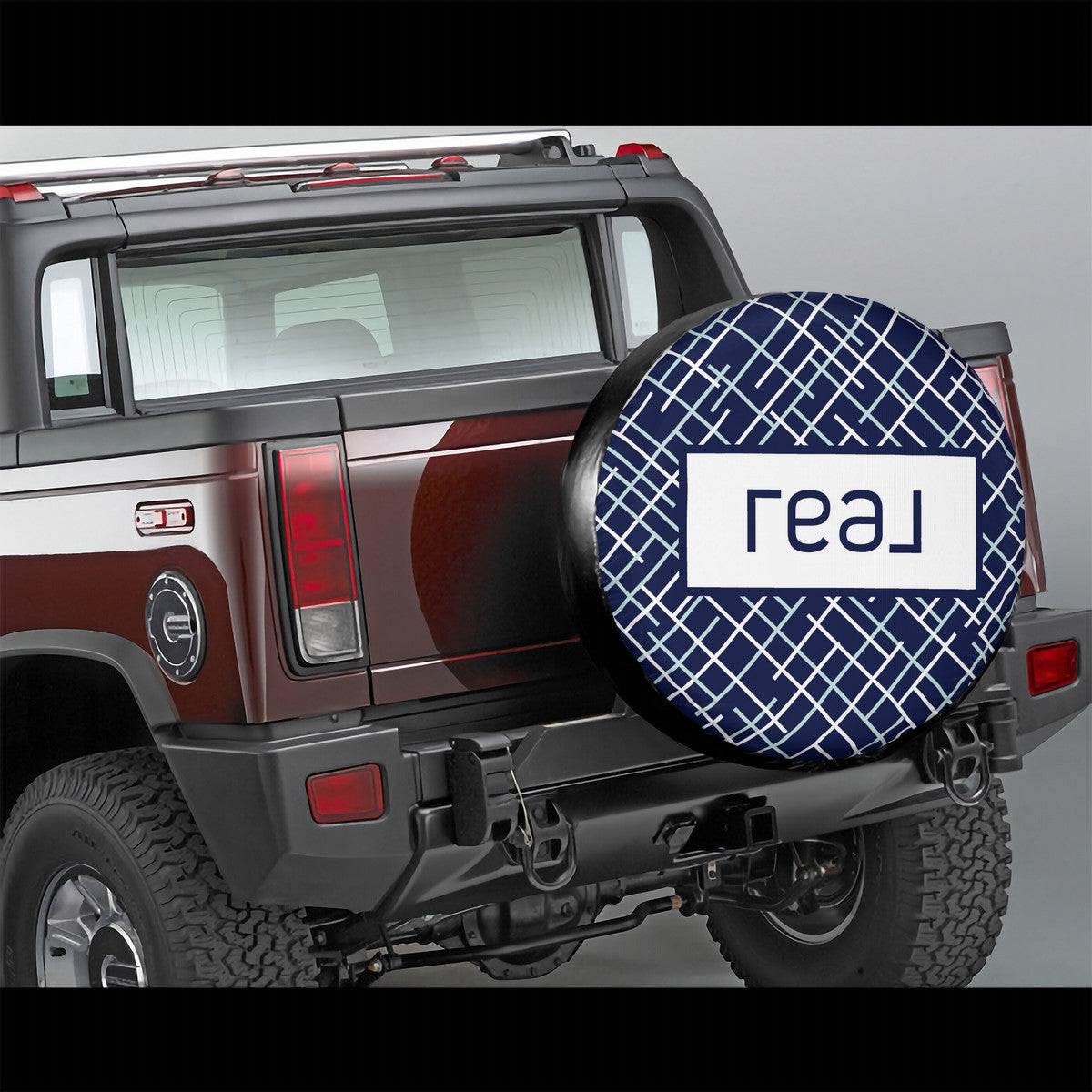 Real Broker Logo in Navy - Spare Tire Wheel Cover Sizes 14-17