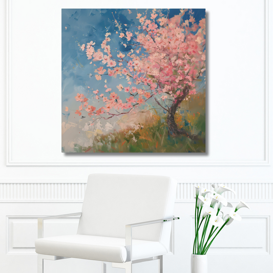 Cherry Blossom Mornings Print on Canvas Gallery Wraps  - 5 Sizes