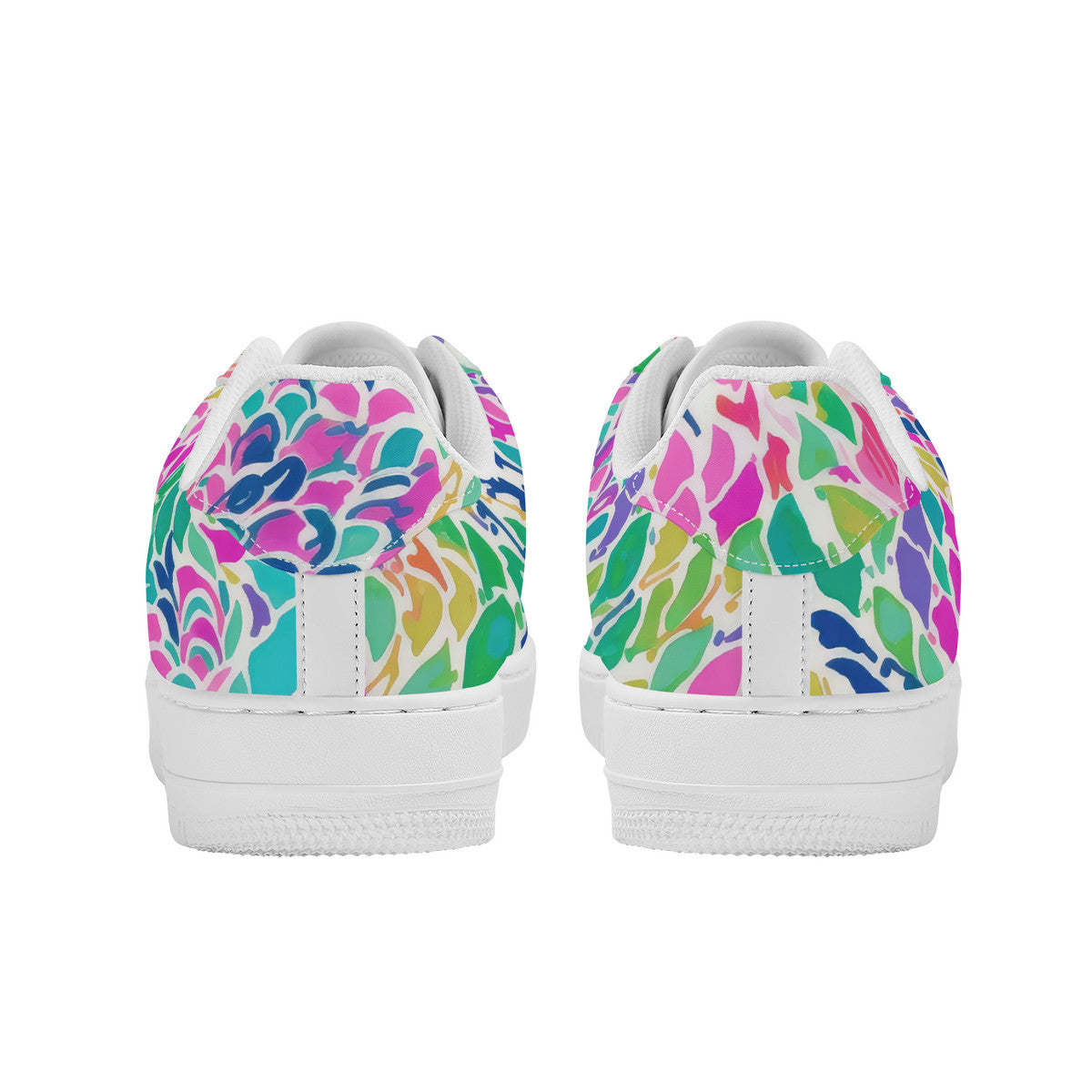 Enchanted Waves: Rainbow Mermaid Dancing in the Sea Unisex Air Force Sneakers