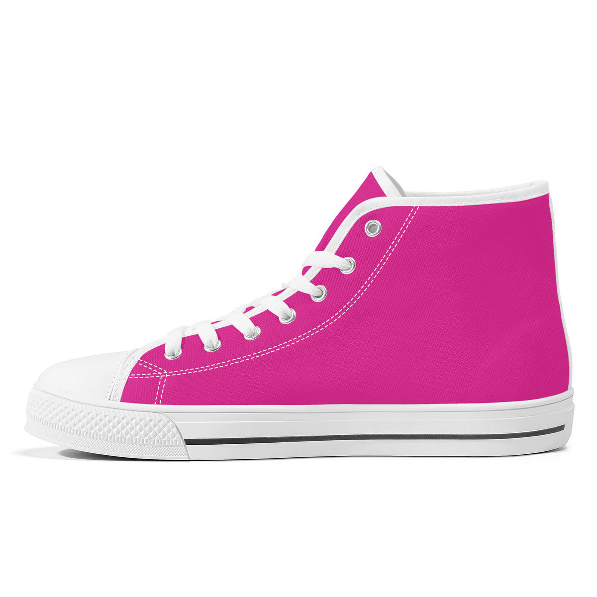 Work Hard Be Kind Pink Converse Style High Tops