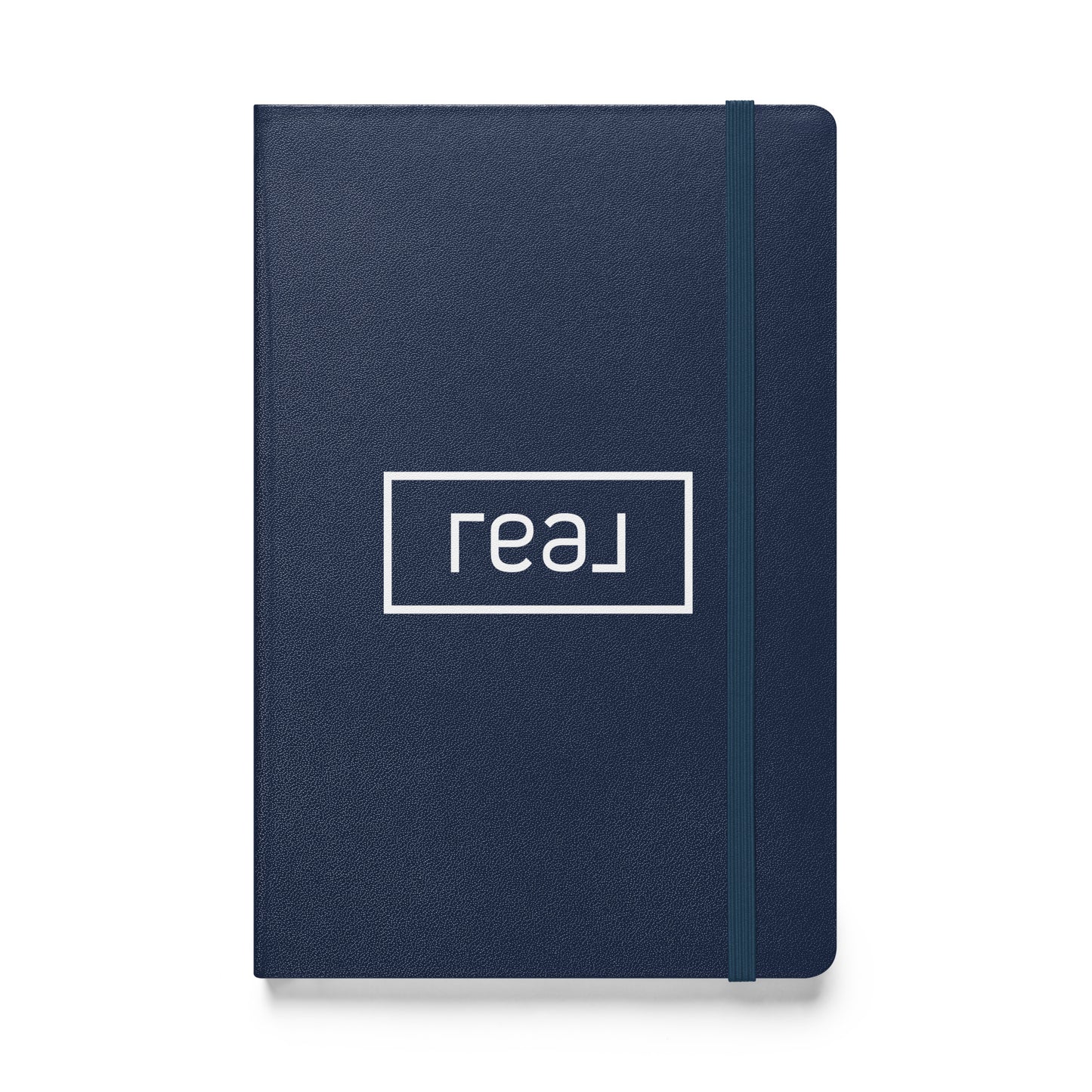 Real Logo White Hardcover Bound Notebook 8.5 X 5.5