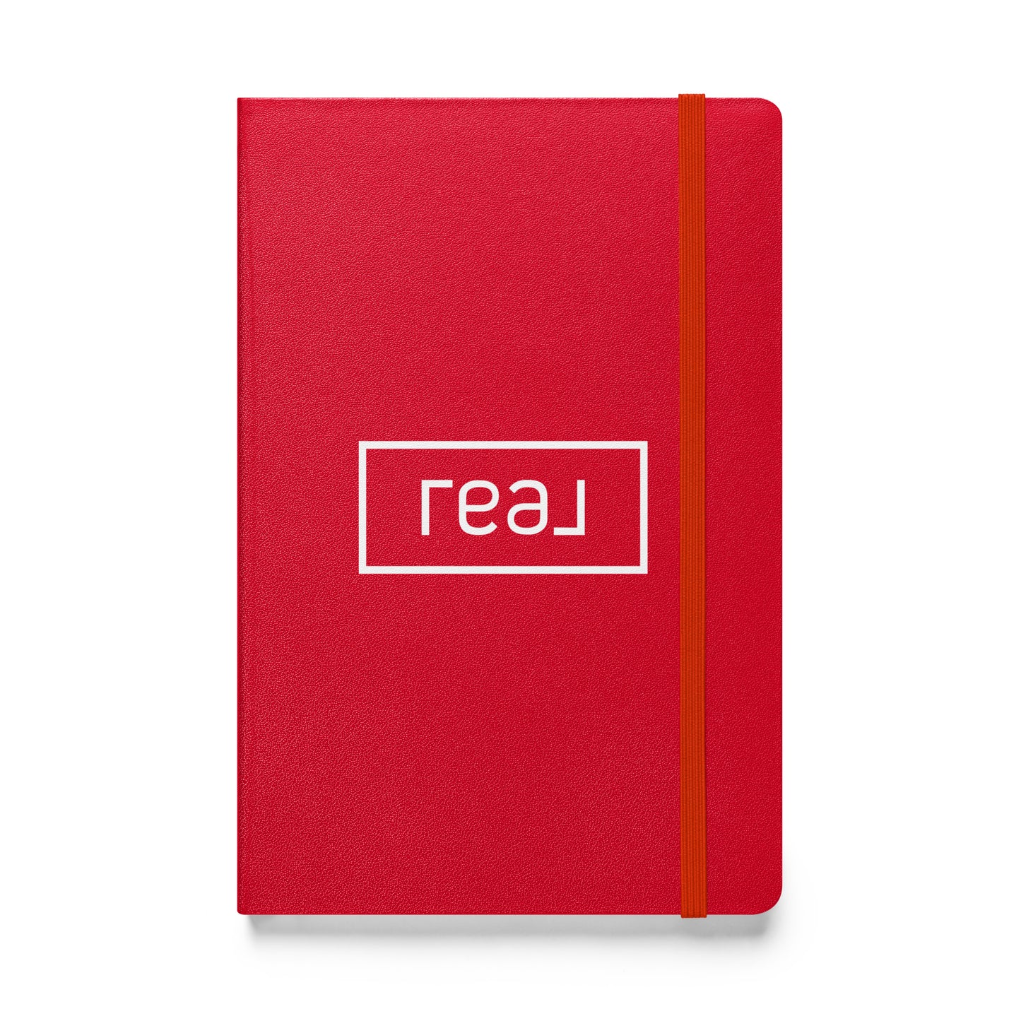 Real Logo White Hardcover Bound Notebook 8.5 X 5.5