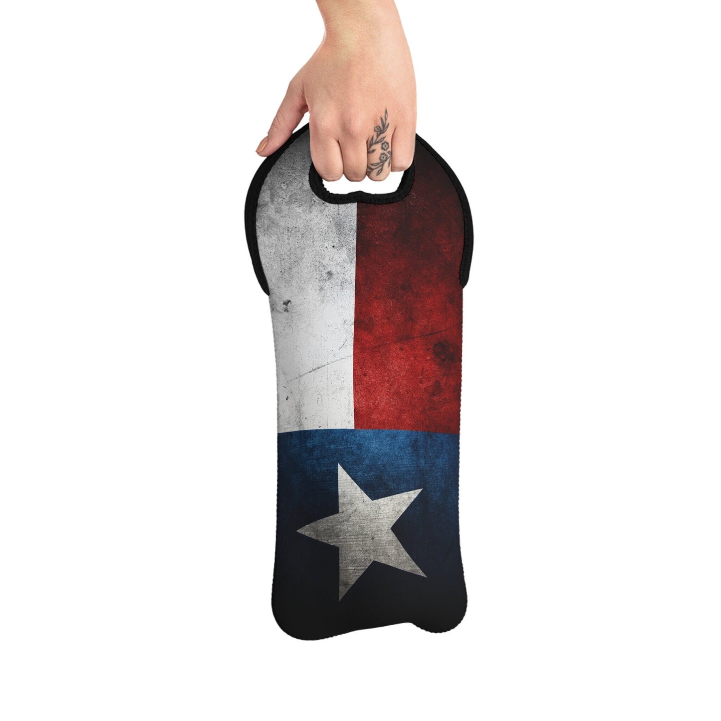 Texas Flag Wine Tote Bag Reusable Eco Friendly