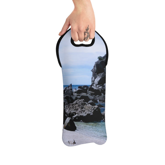 Philippines Island Rock Beach Picture Wine Tote Bag Reusable Eco Friendly