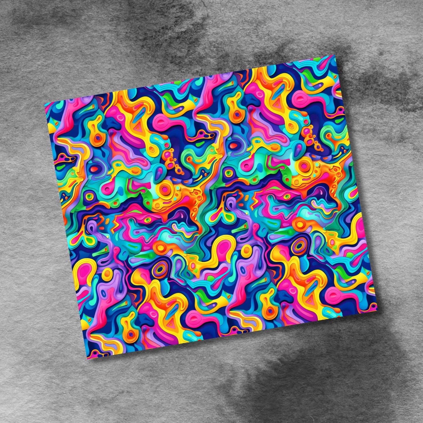 3D Rainbow Puzzle 20oz Tumbler Wrap Sublimation Design Templates, 20 oz Tumbler Seamless Straight PNG Digital Download