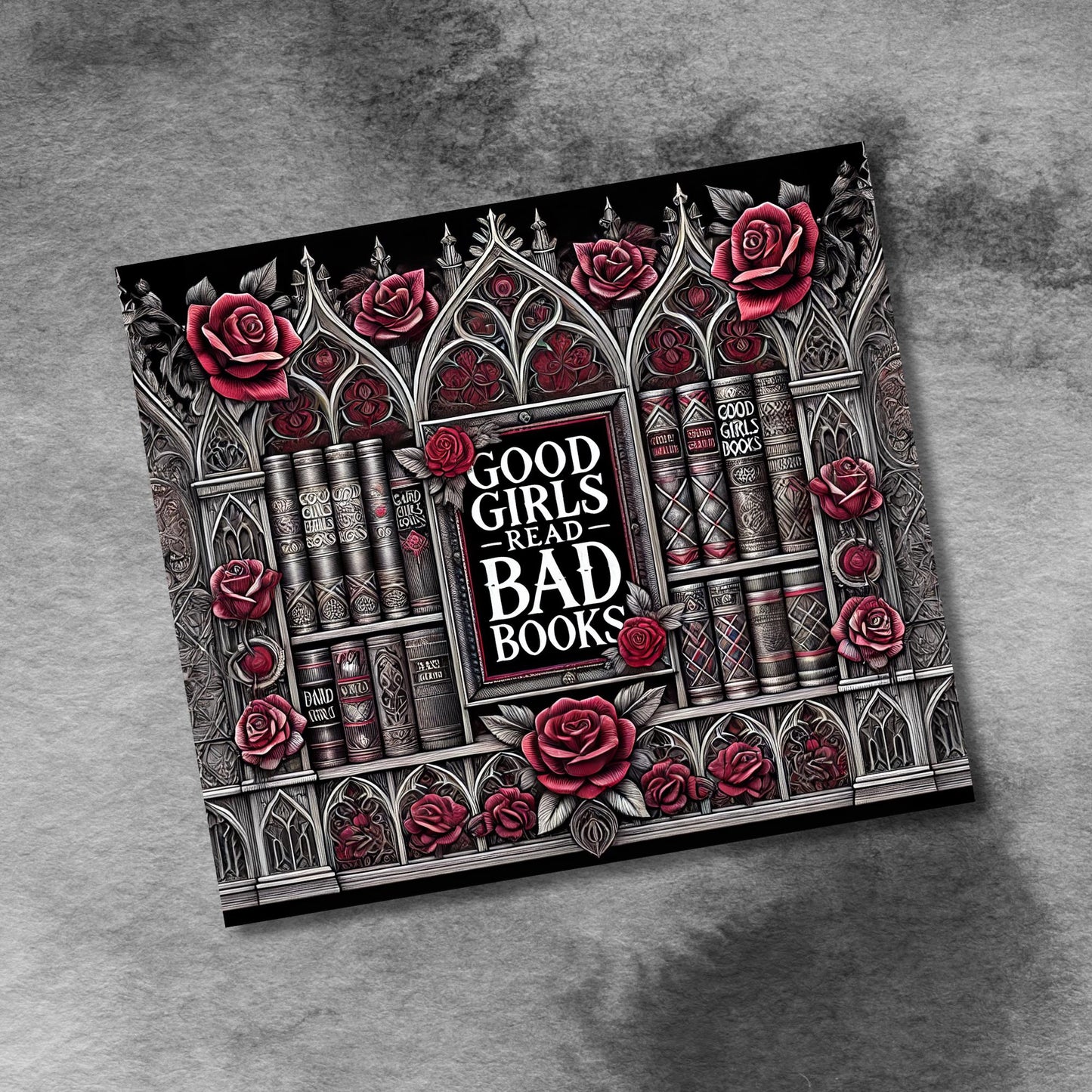 Good Girls Read Bad Books BookTok Book Lover 20 oz Skinny Seamless Sublimation Skinny Straight Tumbler Wrap Bundle Digital Download