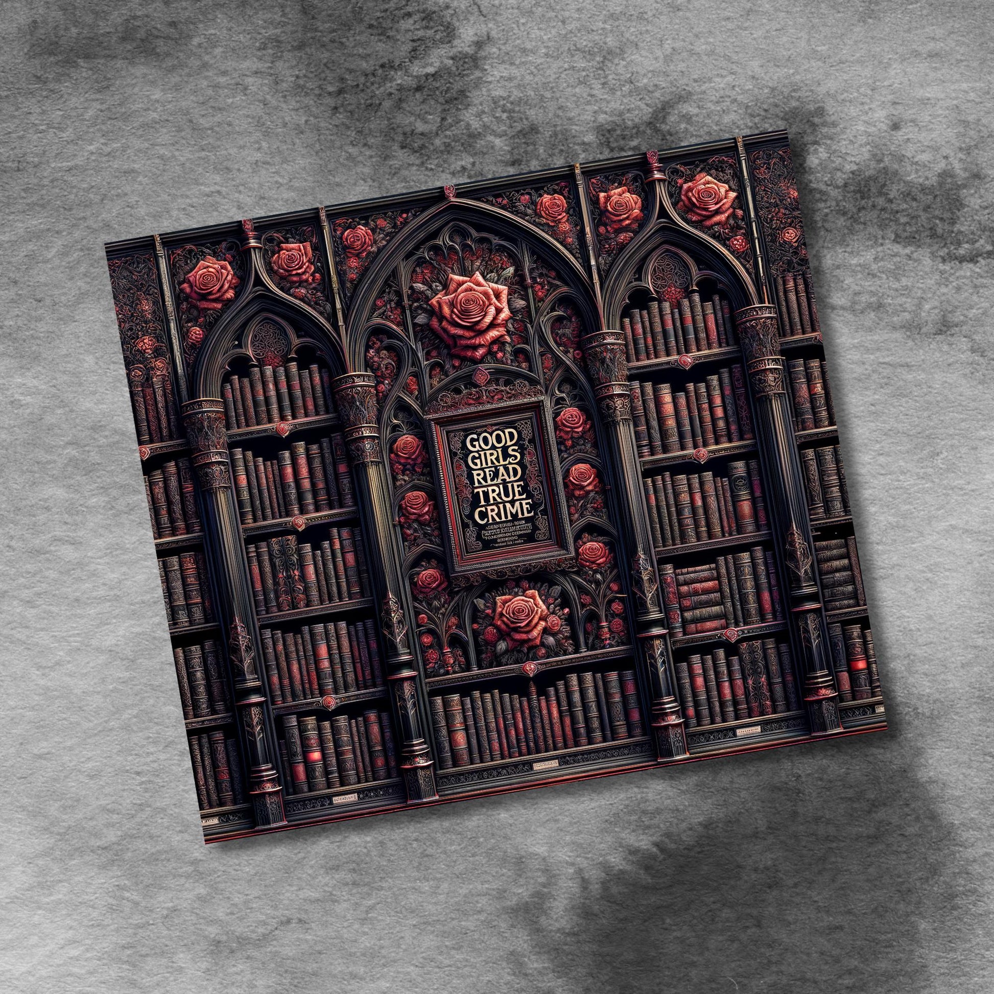 BookTok Book Lover Good Girls Read True Crime 20 oz Skinny Tumbler Wrap Seamless Sublimation, Straight Tumbler Bundle Digital PNG Download