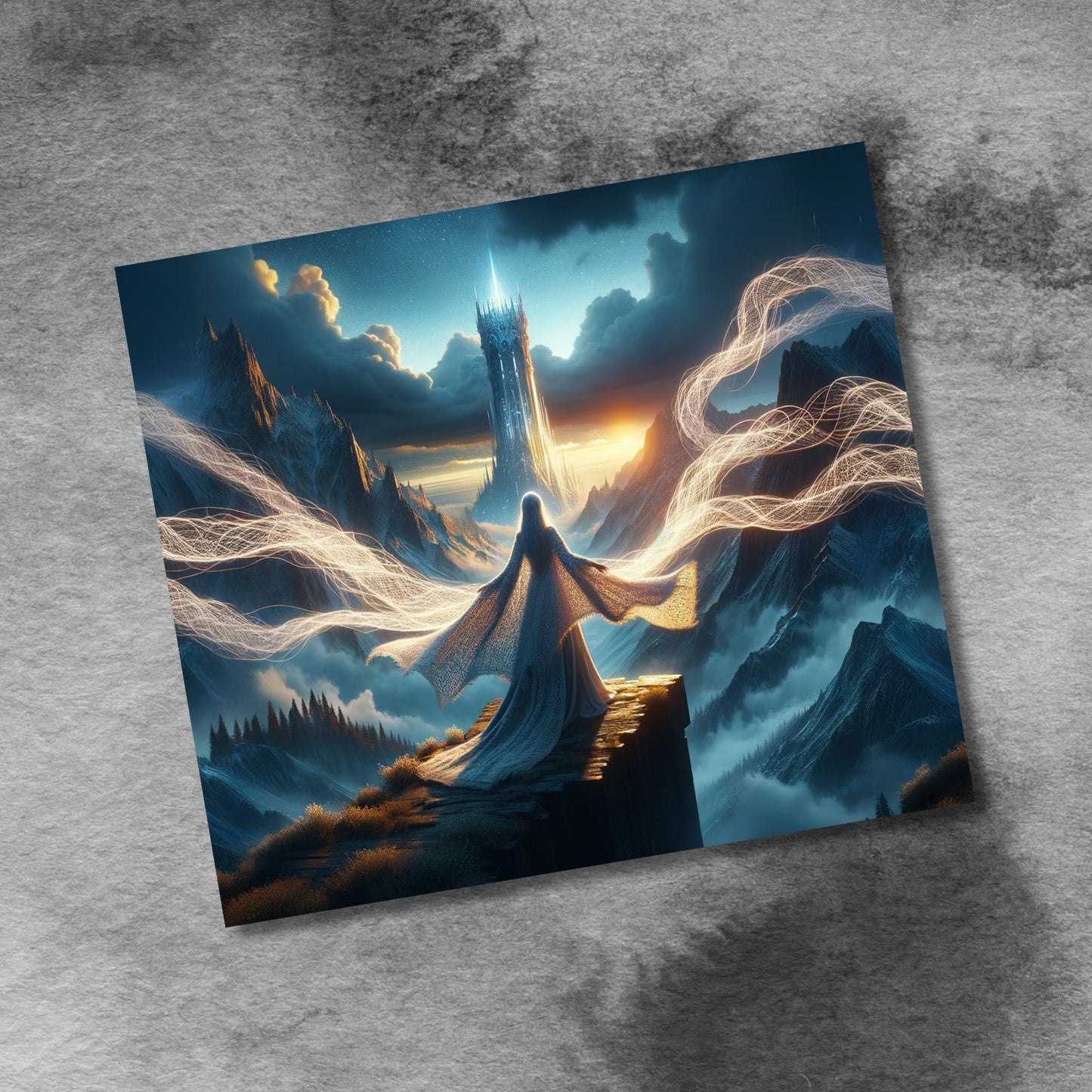 Fantasy Magical Aes Sedai Weaving of Magic 20 oz Skinny Tumbler Seamless Sublimation Wrap Design Digital Download PNG Instant DIGITAL ONLY