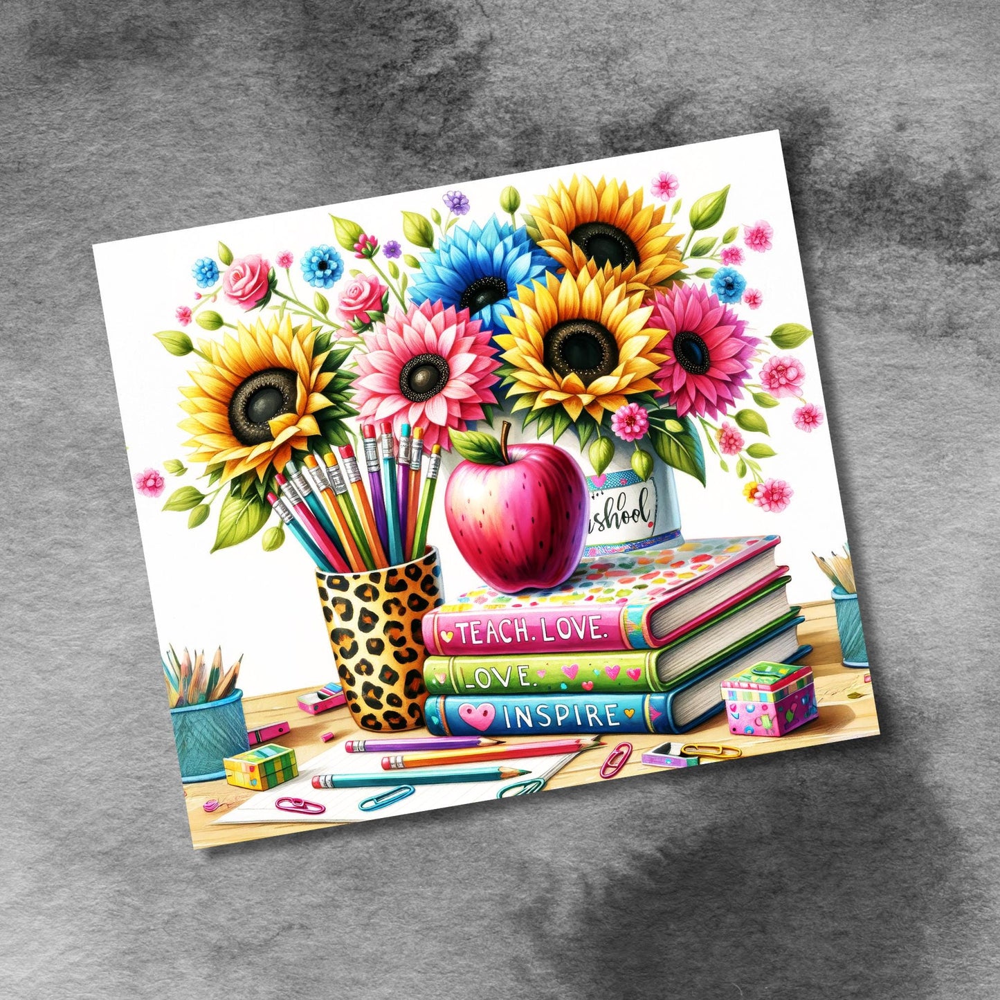 Teacher Life Tumbler Wrap, School Teaching 20 oz Skinny Tumbler Seamless Sublimation Design Digital Download PNG, Tumbler Wrap **Bonus Png**