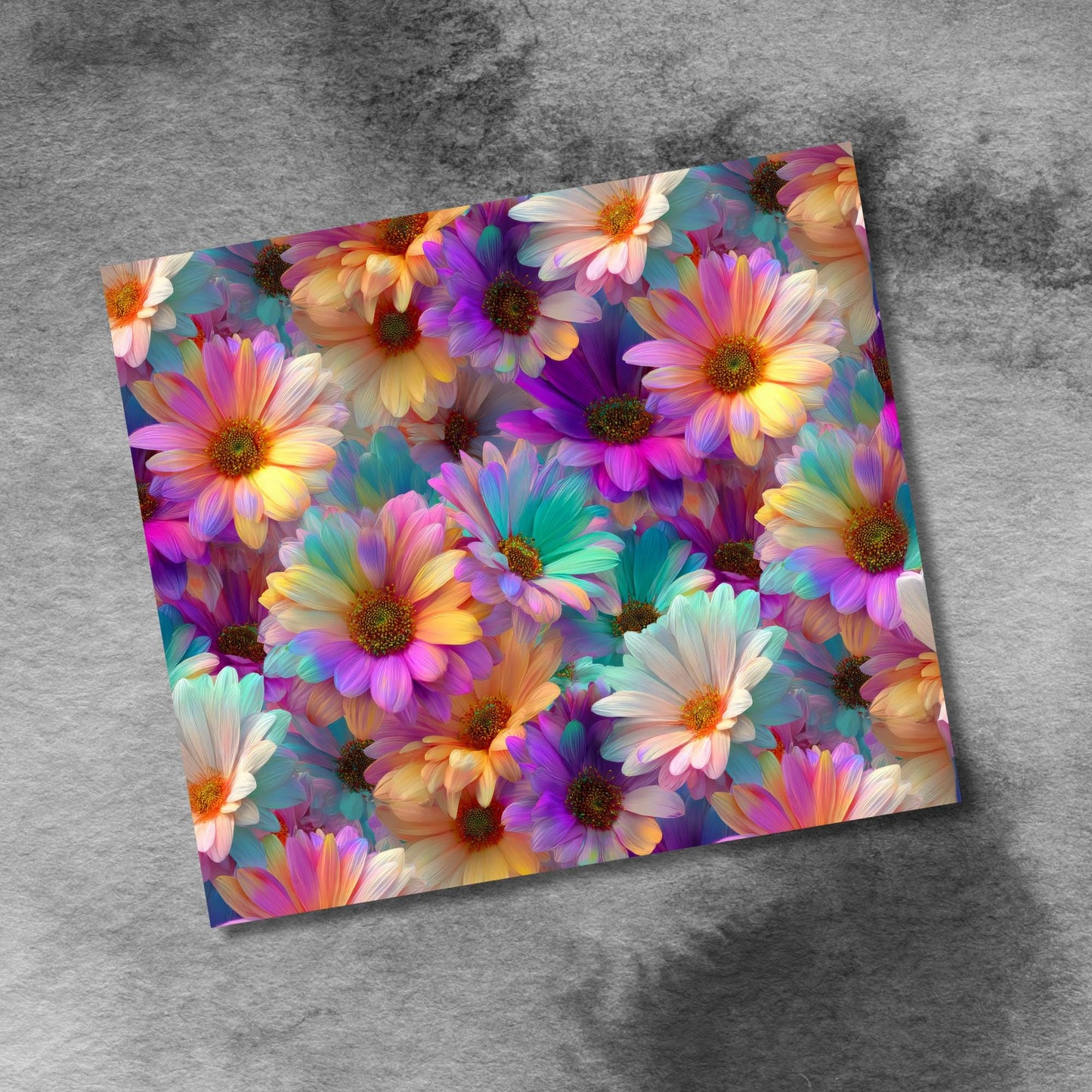 Spring Floral Tumbler Wrap, 20oz Skinny Floral Tumbler PNG Spring Flowers Sublimation Seamless Designs