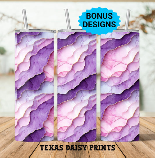 Marble Geode Gold Pink Purple Tumbler Wrap Png Tumbler Wrap Png Abstract Tumbler 20 Oz Sublimation Design