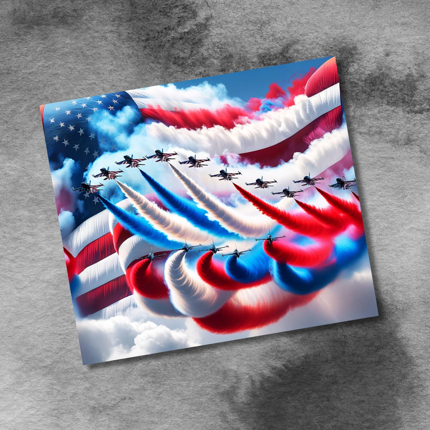 Military Fighter Jets 20oz Skinny Tumbler Seamless Patriotic Red White Blue American Flag Sublimation Templates,PNG Digital Download