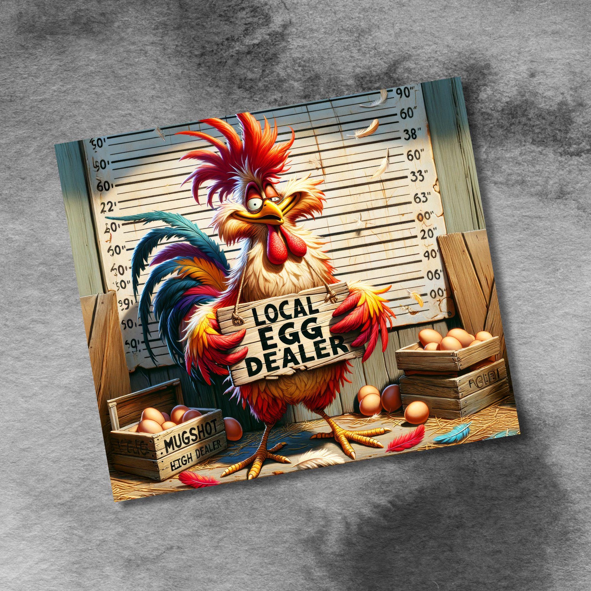 Chicken Funny Local Egg Dealer 20oz Tumbler Wrap, Cute Farmer, Chicken Lover 20 oz Seamless Skinny Sublimation Design Digital Download PNG