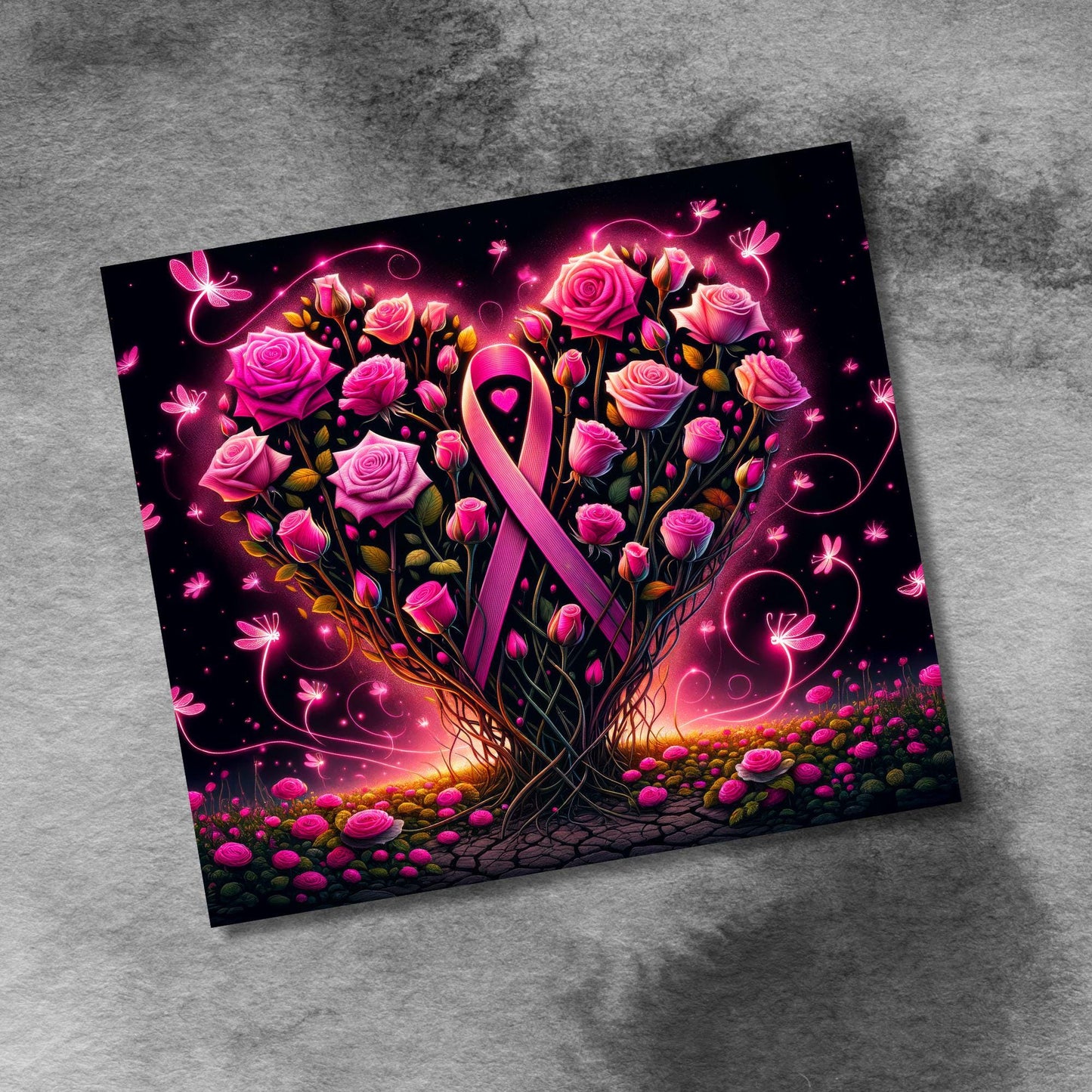 Breast Cancer Survivor 20 oz Skinny Tumbler Survivor Seamless Sublimation Design Digital Download PNG, Pink Ribbon Awareness Tumbler