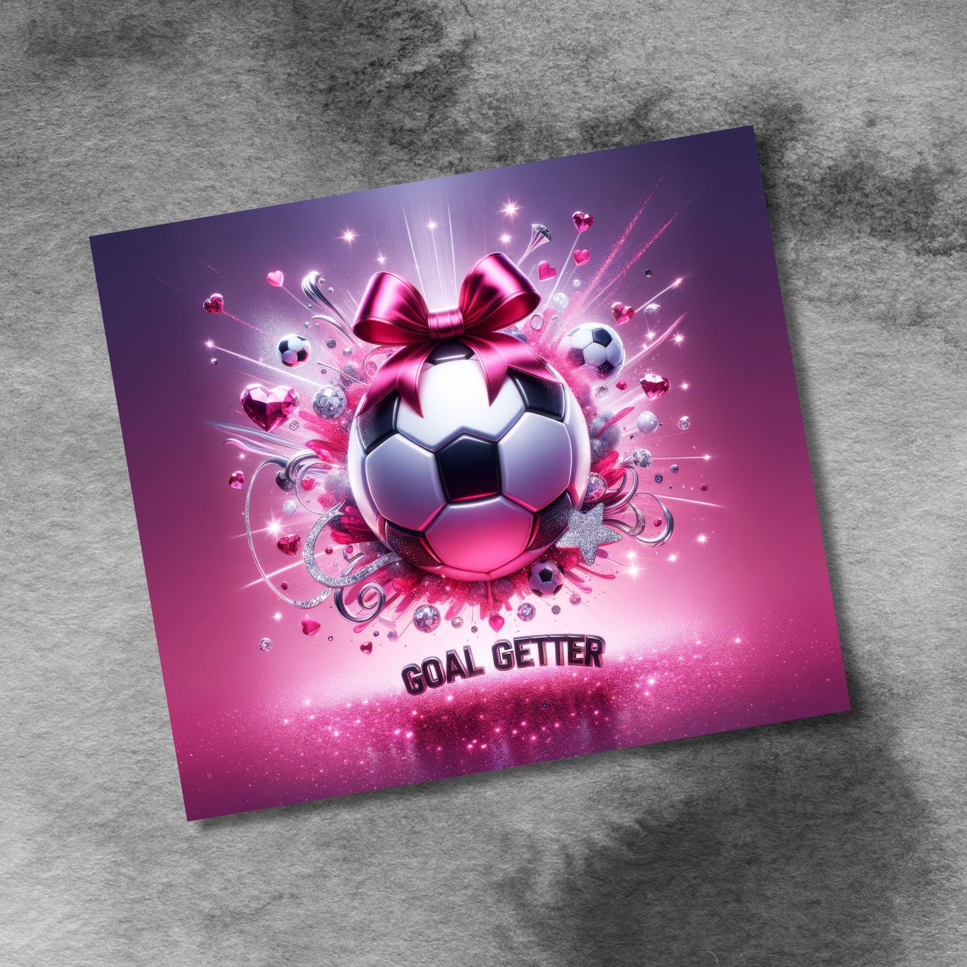 Coquette Bow Glitter Glam Girls Soccer 20oz Tumbler Wrap , Goal Getter Soccer Ball PNG File, 20 oz Tumbler Wrap Instant Digital Download PNG