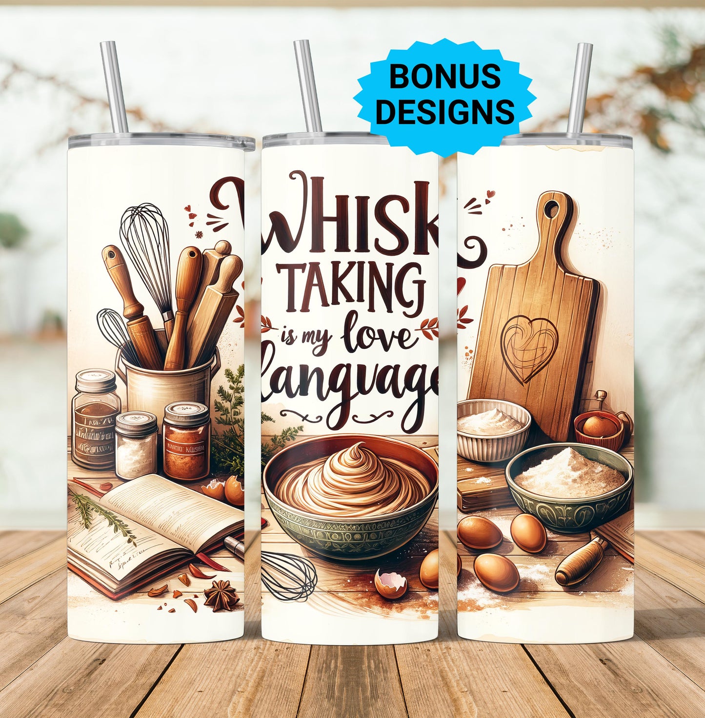 Funny Baking Saying 20oz Tumbler Wrap PNG, 20oz Skinny Sublimation, Funny Chef, Funny Kitchen Digital Download