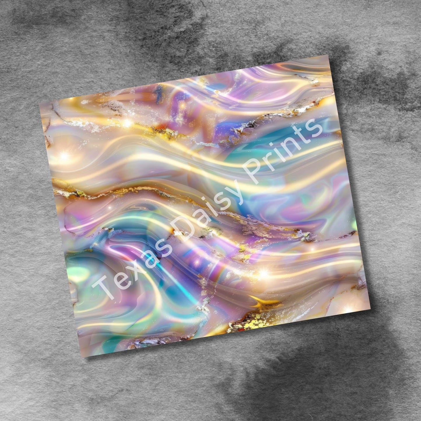 Seamless Opal and Gold Glitter 20oz Skinny Tumbler, Marble Seamless Sublimation Design Templates, Girly Tumbler PNG Digital Download