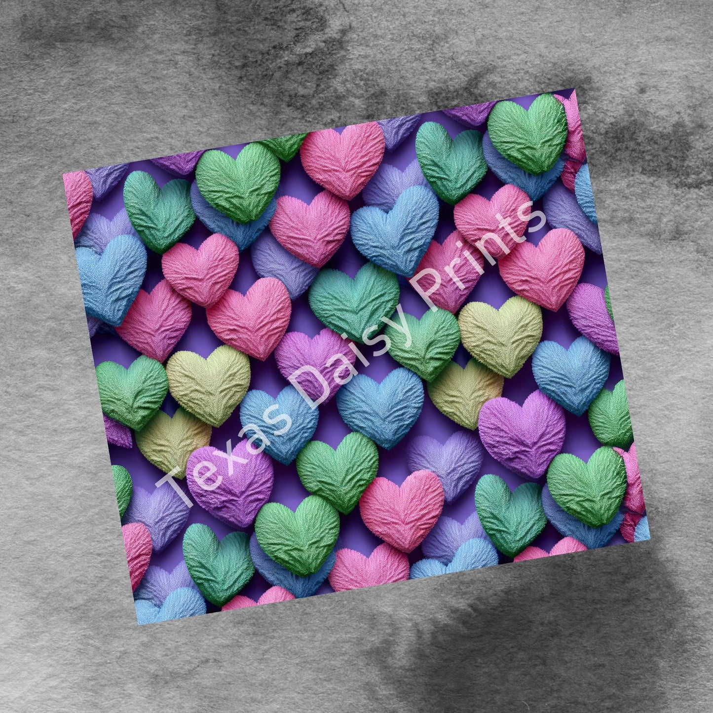 Valentines Hearts 20oz Skinny Tumbler Seamless Sublimation Design Templates,Straight PNG Digital Download