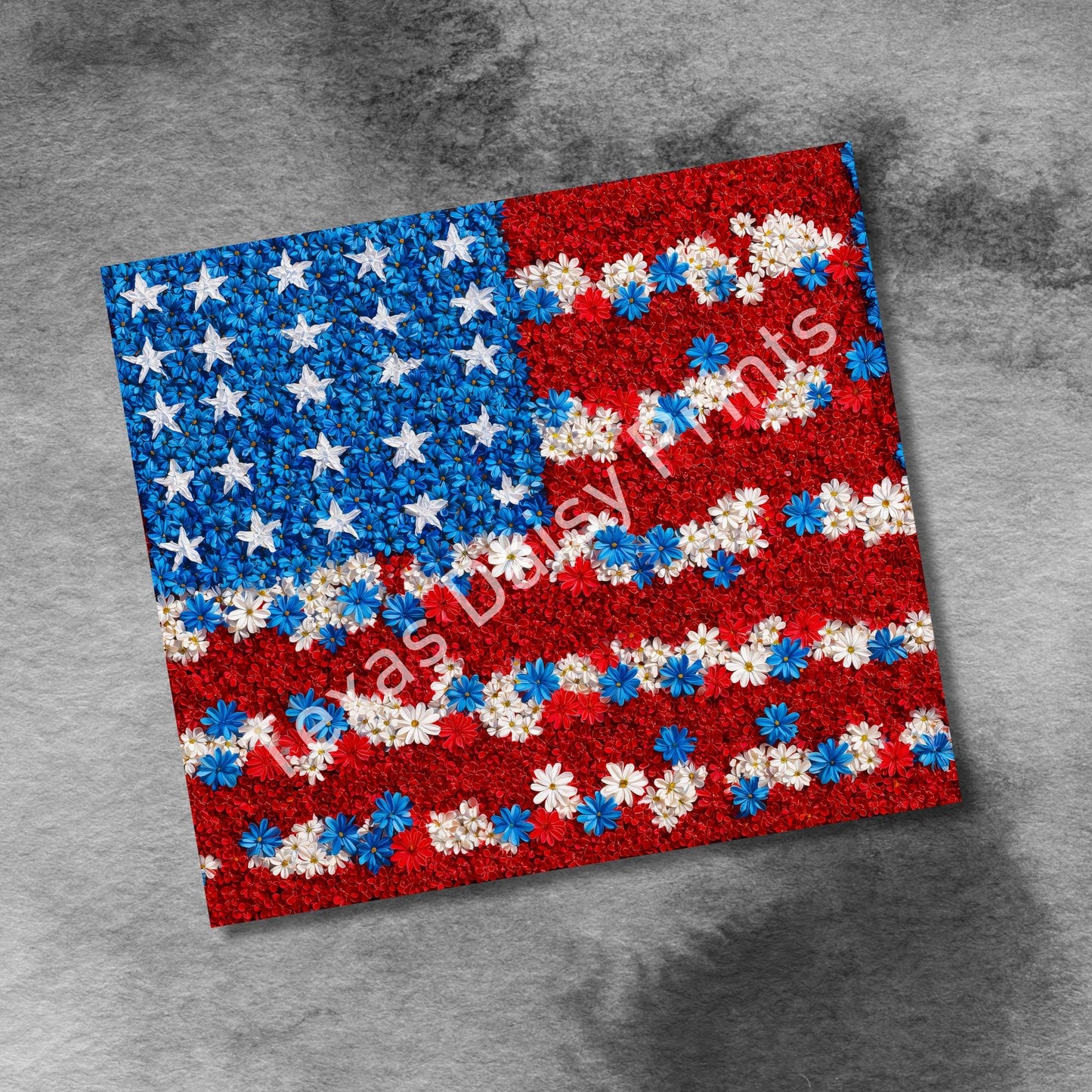 Spring Flowers American Flag 20oz Skinny Tumbler Seamless American Flag, 4th of July Sublimation Templates,PNG Digital Download