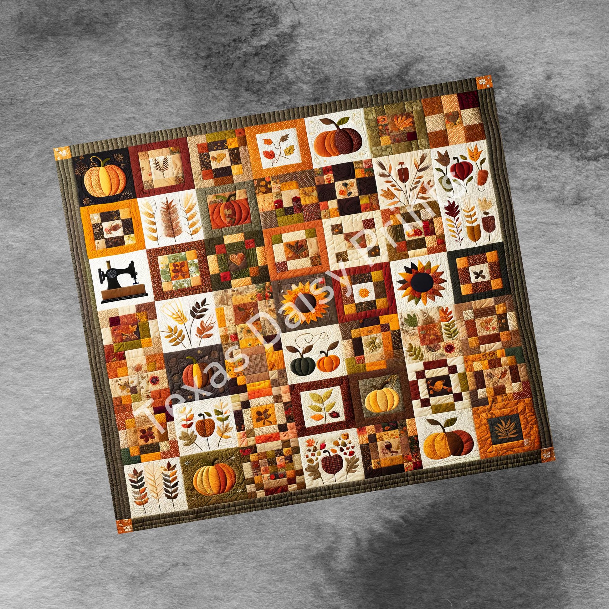 Quilting Sewing Fall 20oz Skinny Tumbler Seamless Sublimation Design Templates,Straight PNG Digital Download