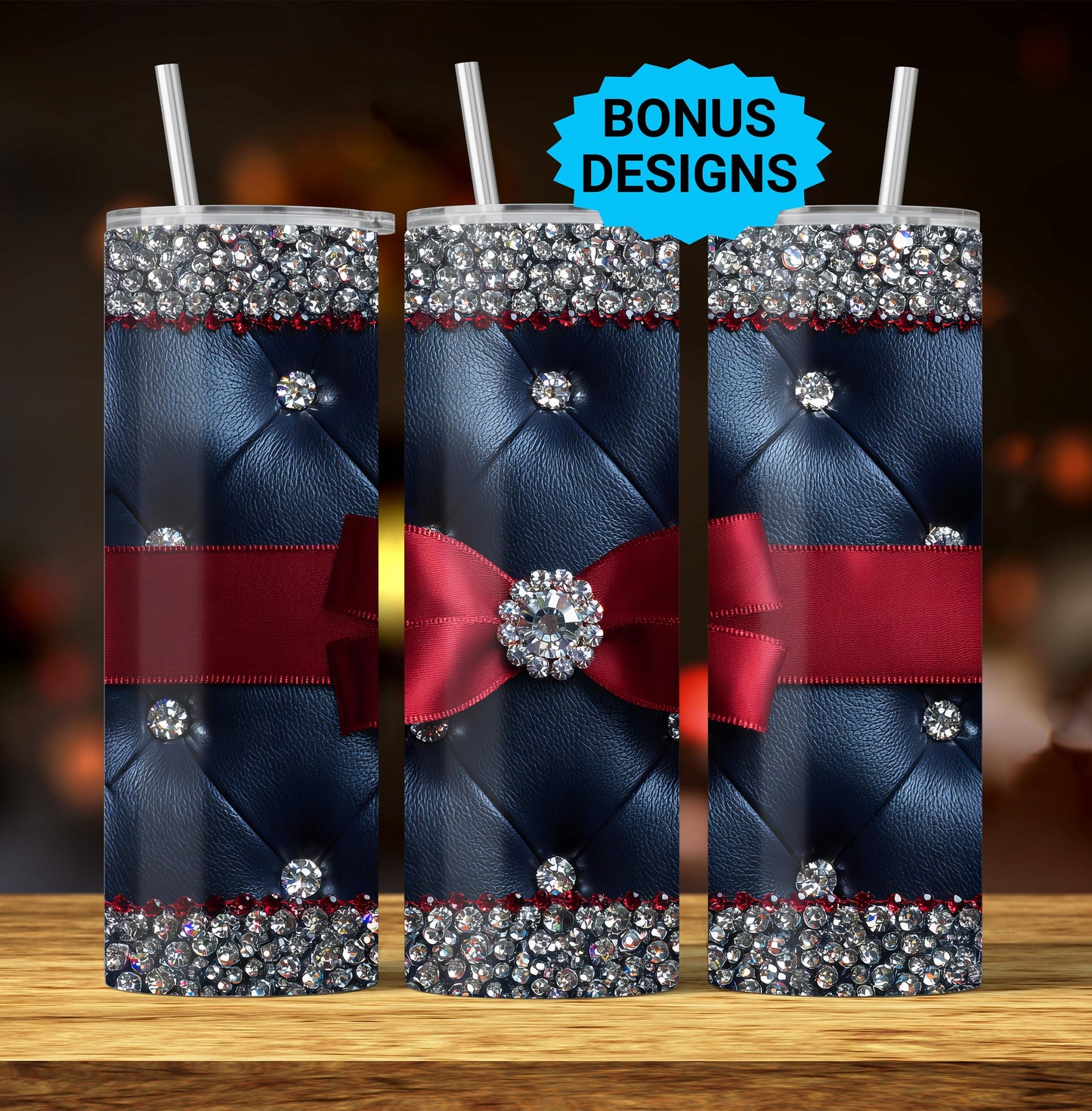 Luxury Tumbler Wrap Png, 20oz Seamless Sublimation Tumbler Design, Glam Bling Fancy Coquette Trendy Girly Digital Download