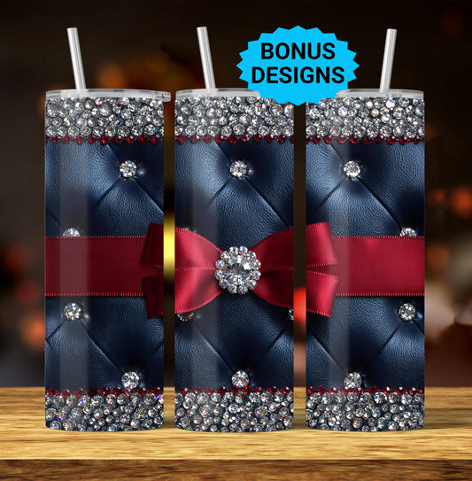 Luxury Tumbler Wrap Png, 20oz Seamless Sublimation Tumbler Design, Glam Bling Fancy Coquette Trendy Girly Digital Download