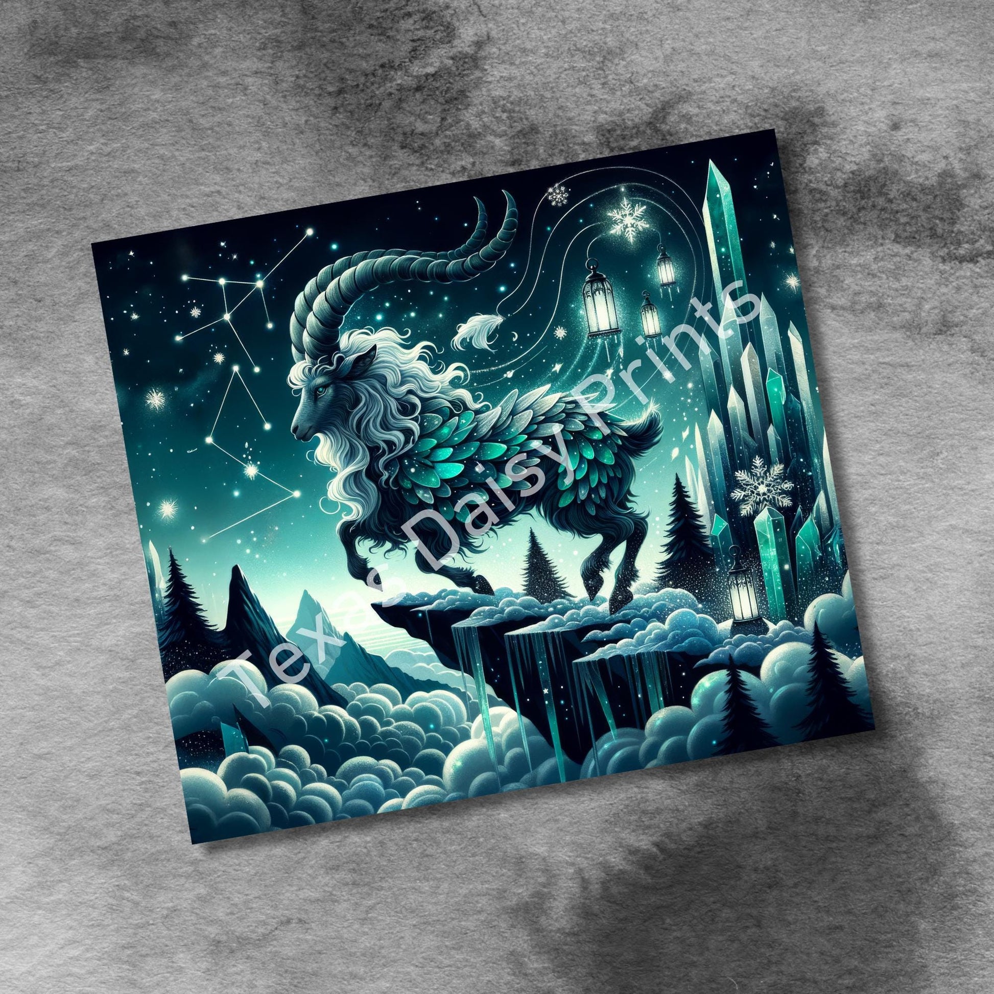 Aries Zodiac 20oz Skinny Tumbler Wrap, Celestial Star Sign Sublimation Design, Tumbler Wrap Seamless Straight PNG Digital Download