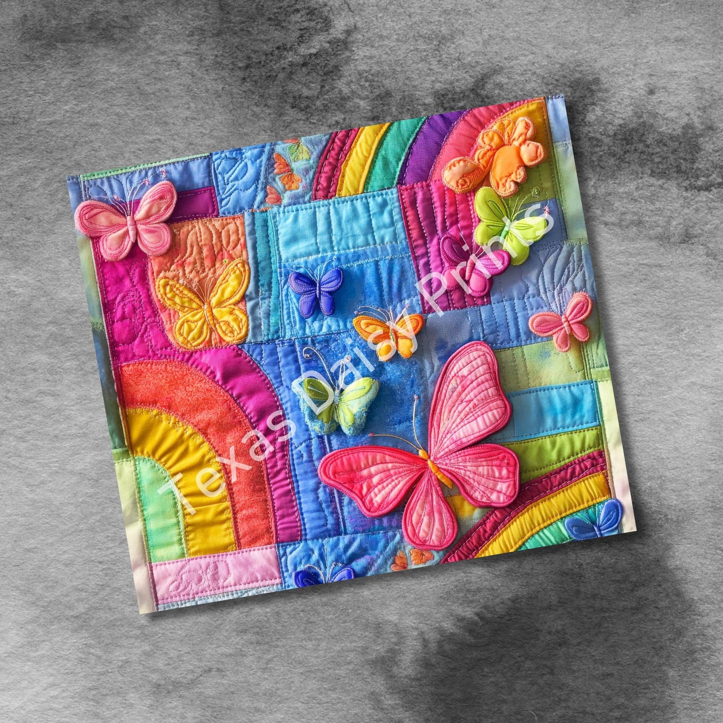 3D Butterflies Rainbows 20oz Skinny Tumbler, Tumbler Seamless Sublimation Design Templates,Girl Tumbler Wrap, PNG Digital Download