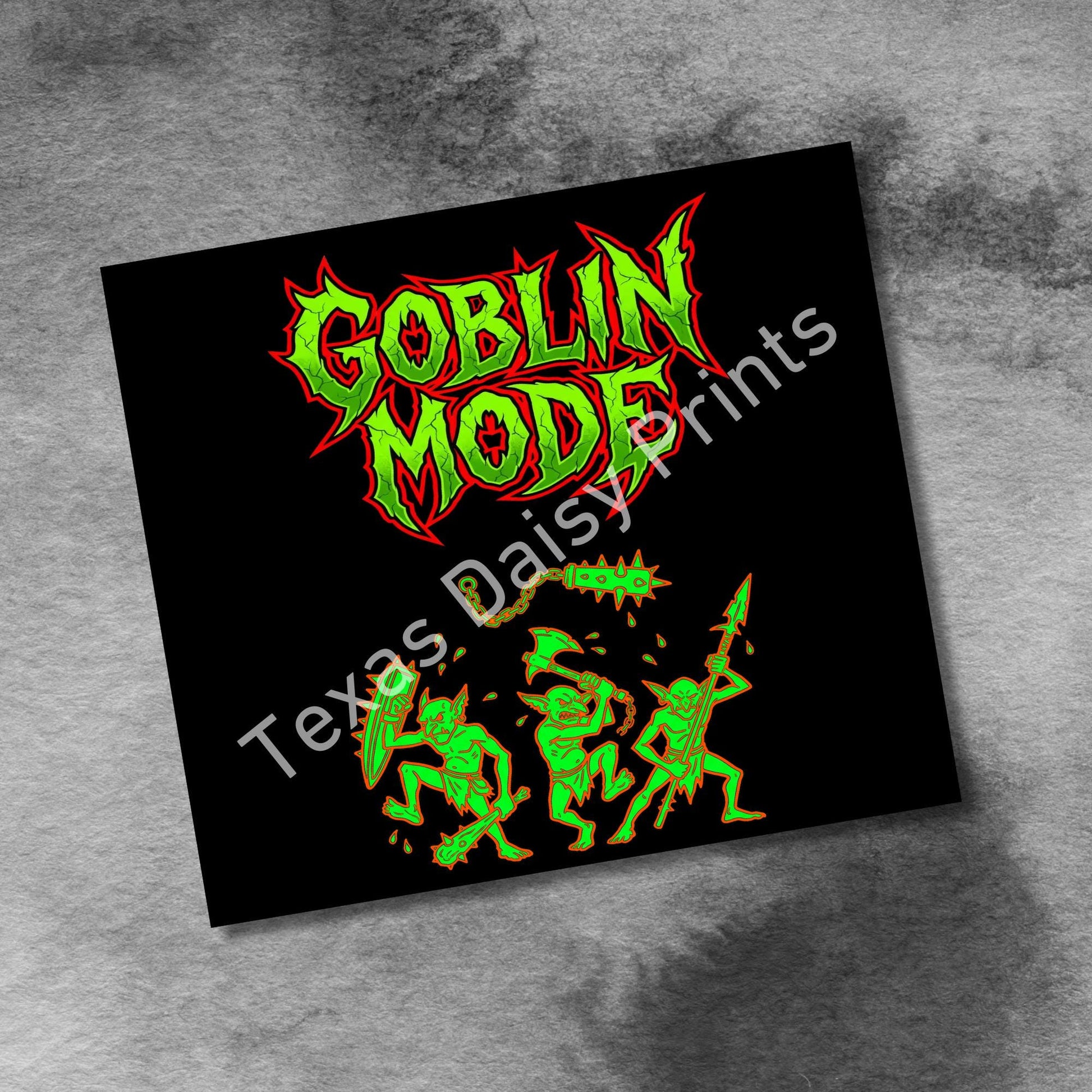 Goblin Mode Gamer 20 Oz Skinny Tumbler Wrap, Seamless Png Sublimation, Neon Video Game Png Digital Download