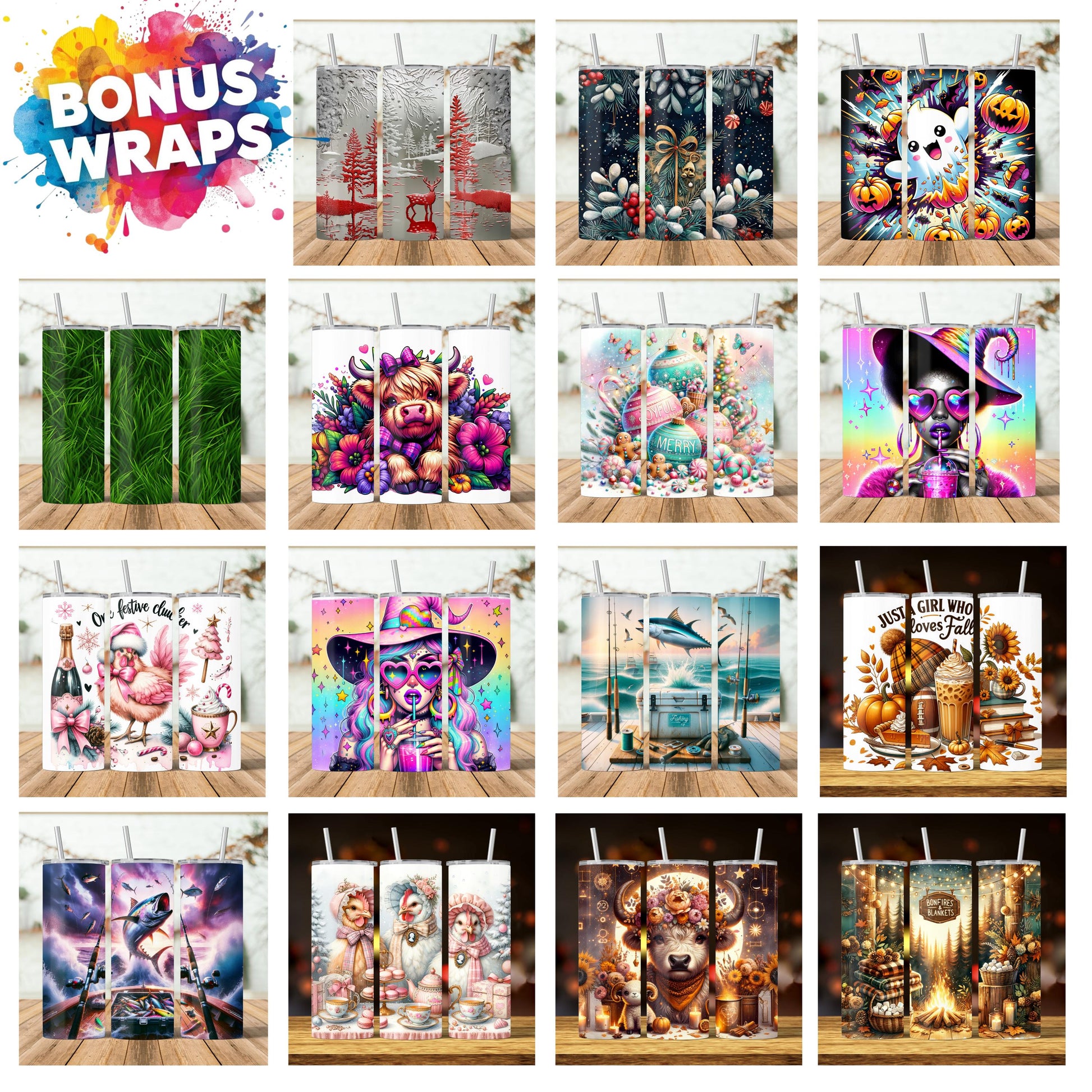 Gothic Mystical Dragonfly, 20oz Skinny Tumbler Wrap, Seamless Sublimation Design Templates Digital Download