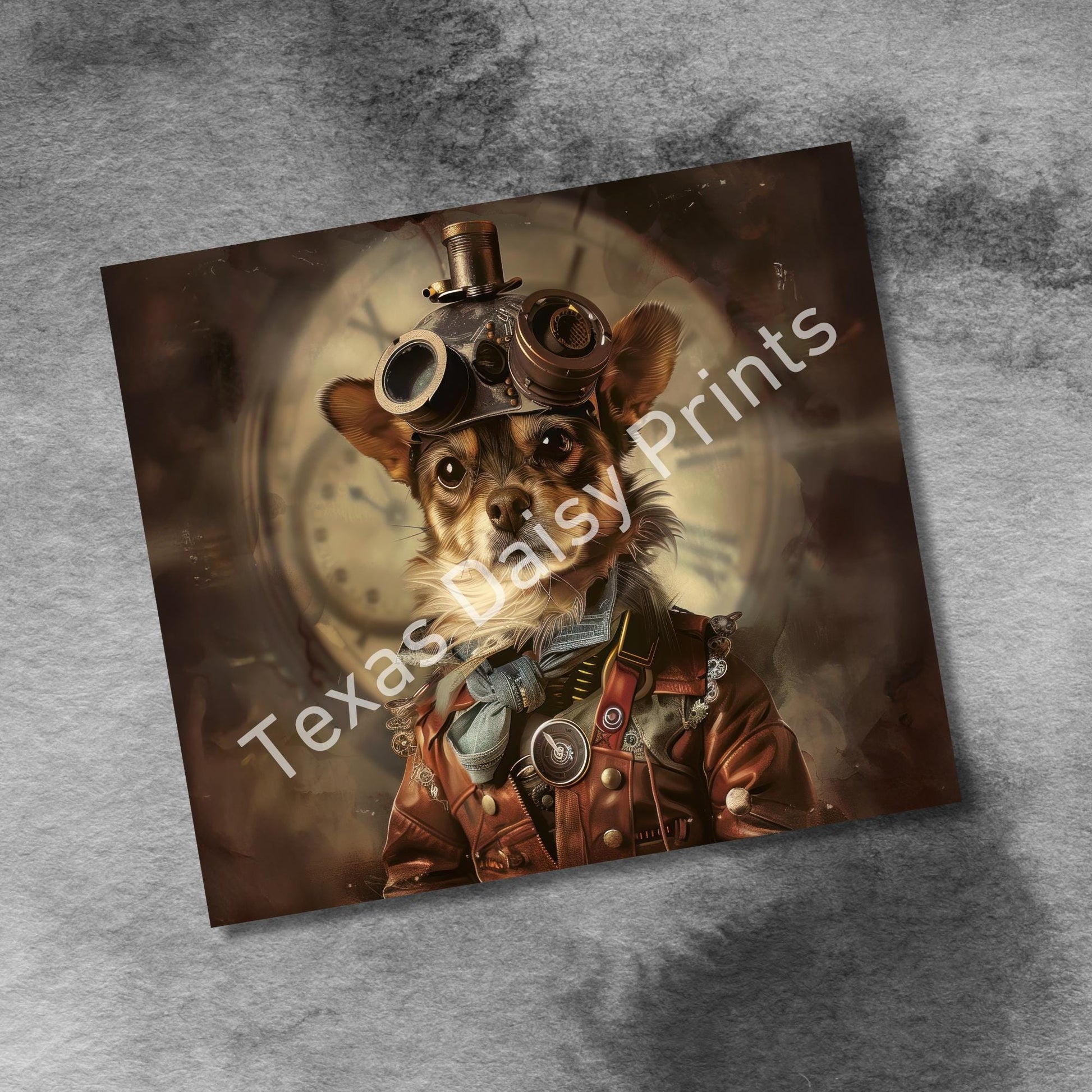 Steampunk Dogs 20oz Skinny Tumbler Wrap, Vintage Dog Seamless Sublimation Design Templates, Tumbler Straight PNG Digital Download