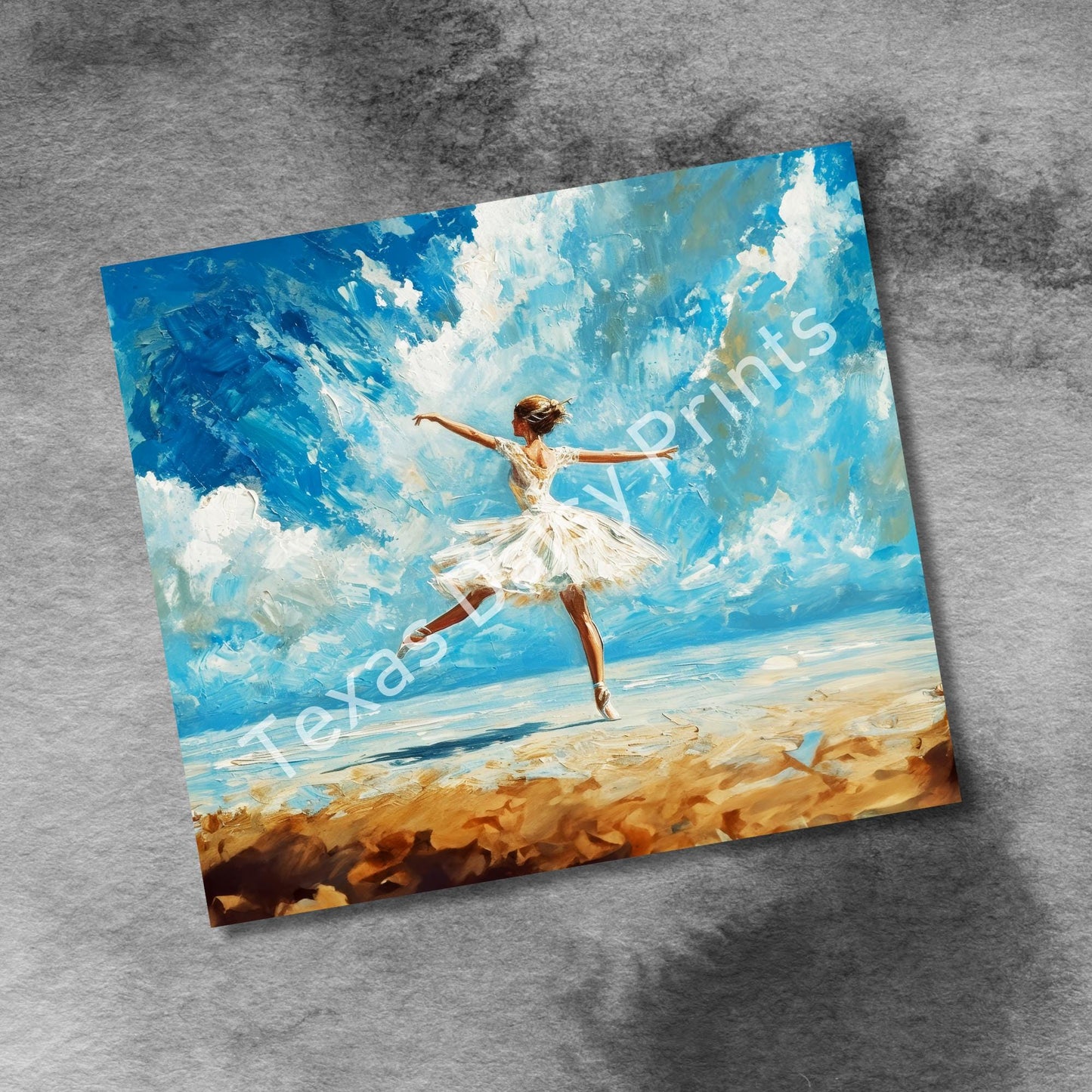 Dance Ballet Tumbler, 20oz Skinny Tumbler Wrap, Modern Dancing Girl Beach Seamless Sublimation Design Templates, Digital Download