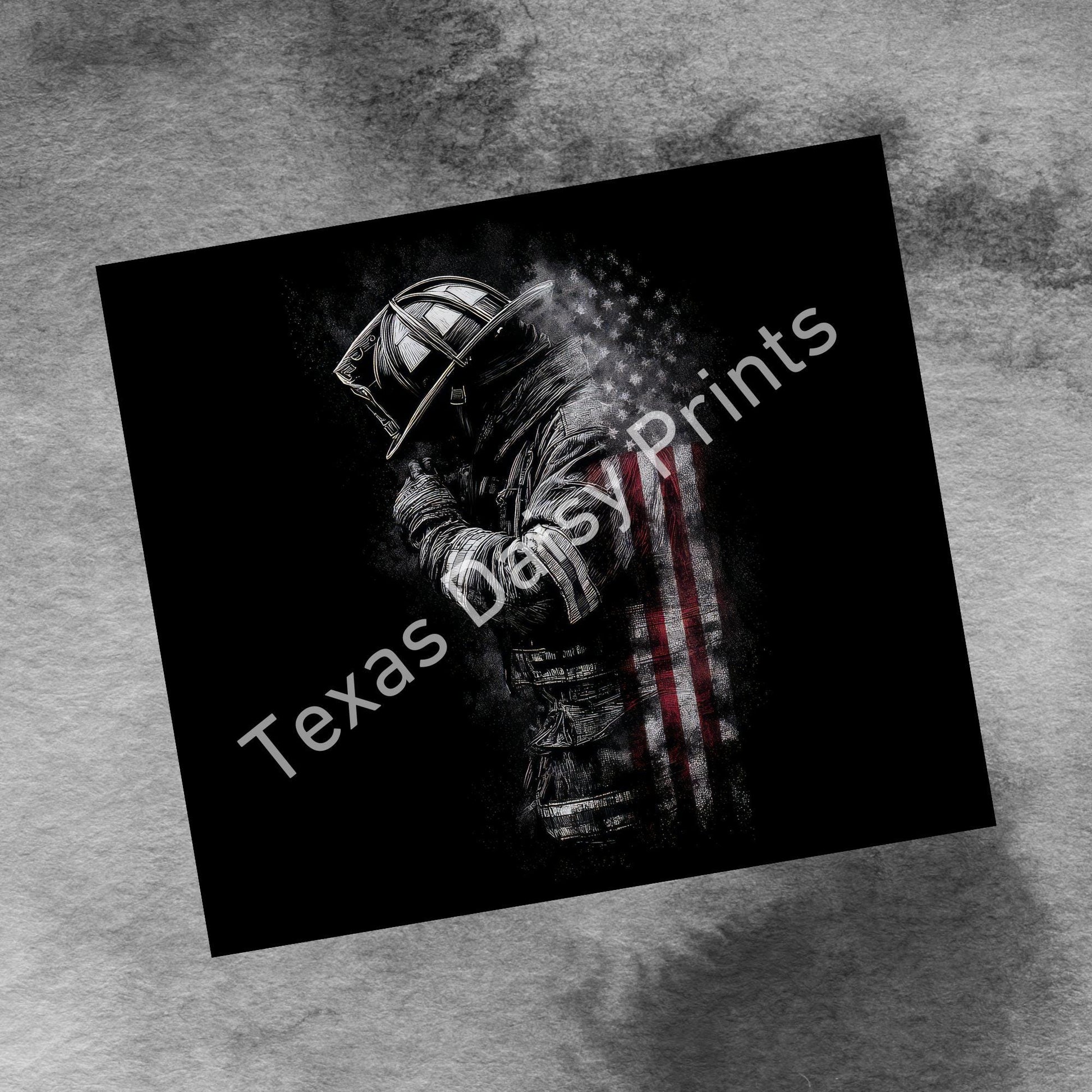 Firefighter Patriotic 20oz Skinny Tumbler Wrap, Fire Rescue Sublimation Templates,PNG Digital Download