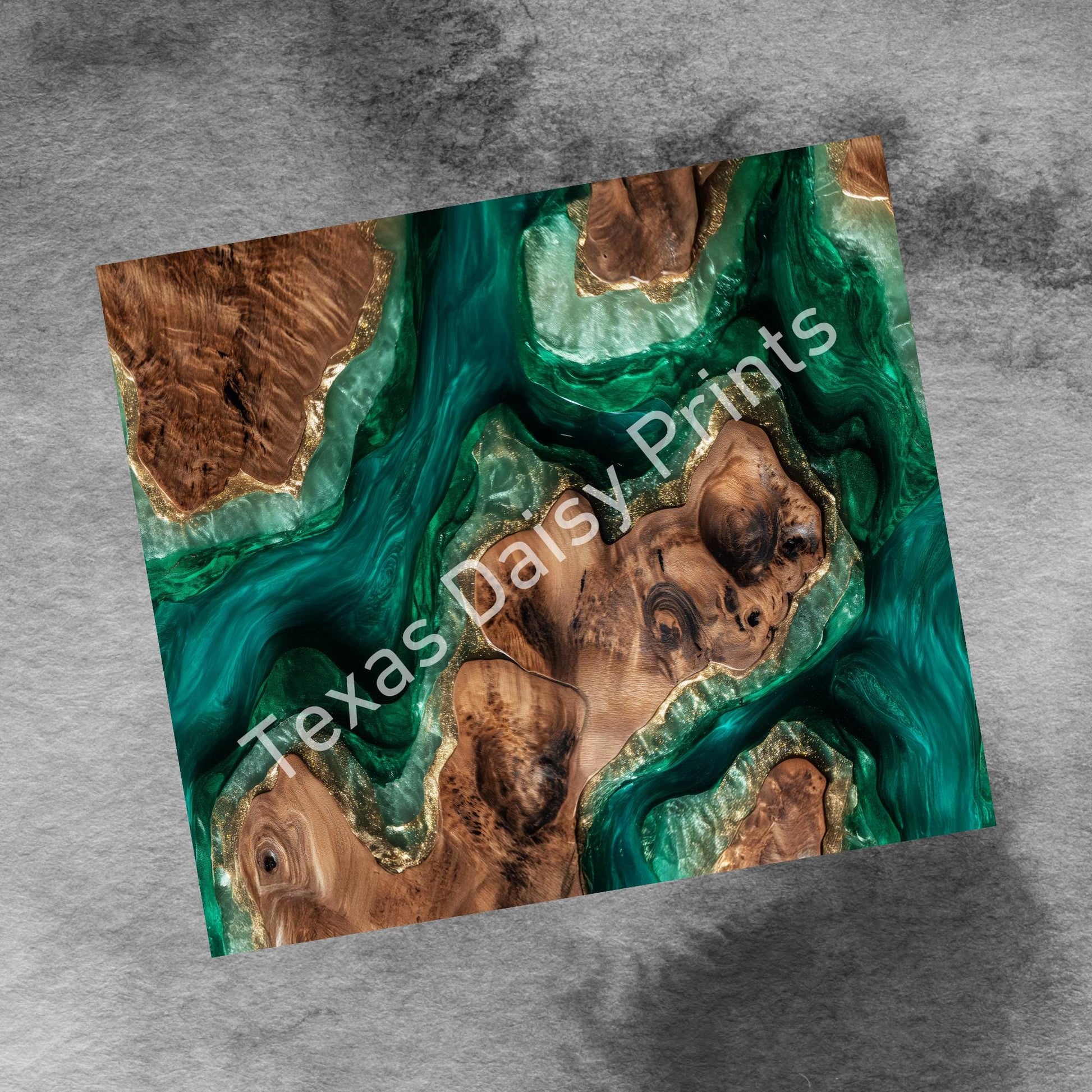 Geode Agate 20oz Skinny Tumbler Wrap, Green Gold Seamless Sublimation Design Templates, Girly Tumbler PNG Digital Download