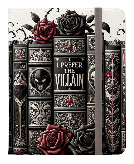 Romantasy I Prefer the Villain Book Lover, Dark Romance, Gothic Fantasy Ipad Pro 11 & Pro 12.9 Protective Case and Pencil Holder