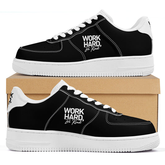 Work Hard Be Kind Unisex Air Force Sneakers