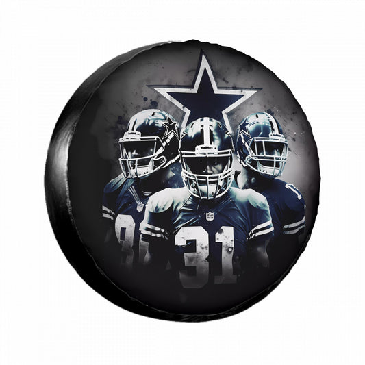 Cowboys Football Theme - Spare Tire Wheel Cover Sizes 14-17