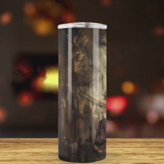 Steampunk Cats 20oz Skinny Tumbler Wrap, Vintage Cats Seamless Sublimation Design Templates, Tumbler Straight PNG Digital Download