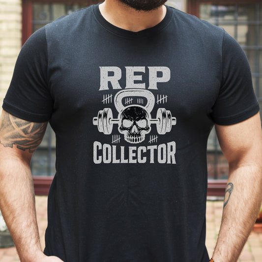Funny Workout T-Shirt Rep Collector, Workout Classic Unisex Jersey Short Sleeve