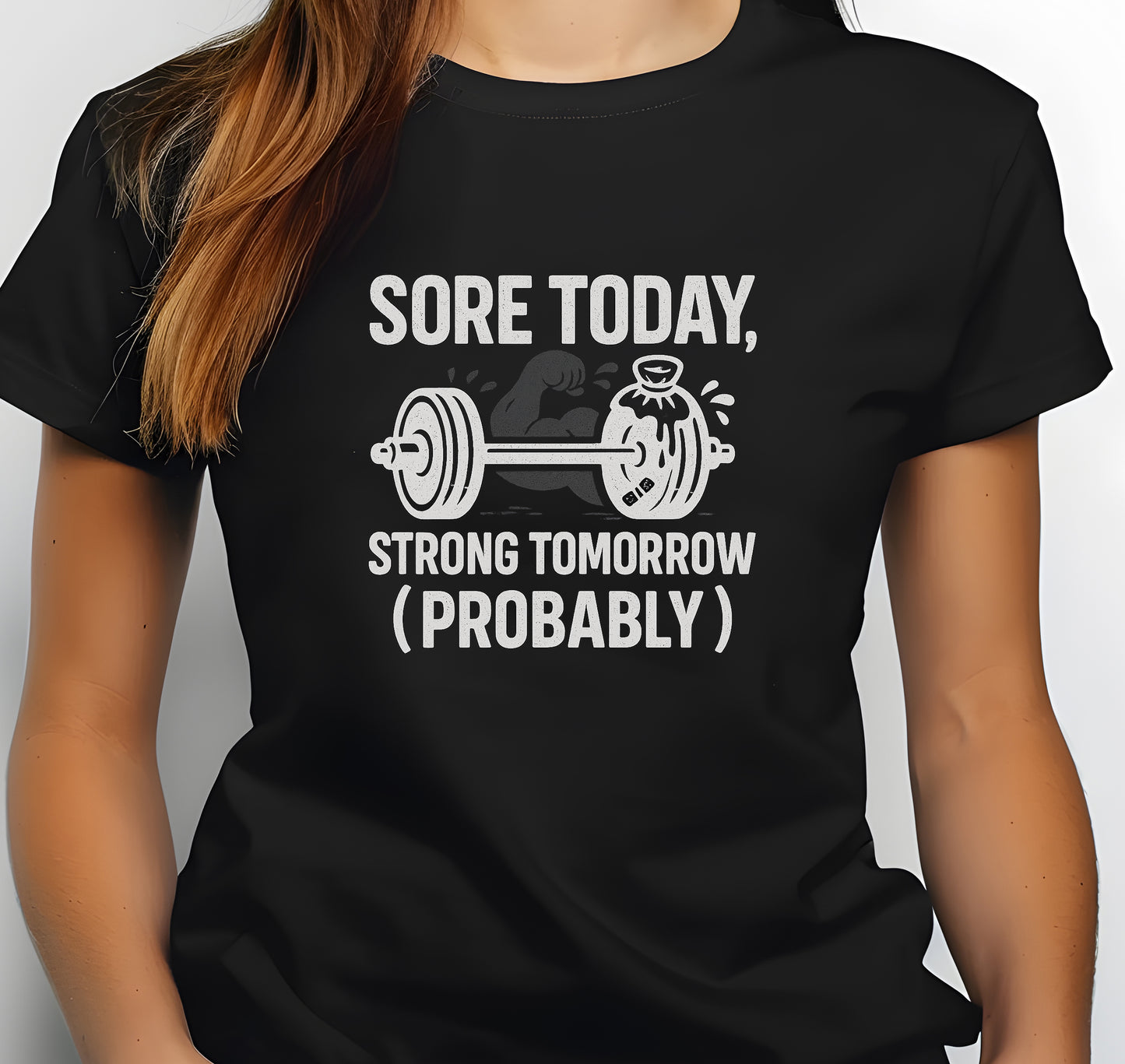 Funny Workout T-Shirt, Sore Today Strong Tomorrow Workout Classic Unisex Jersey Short Sleeve