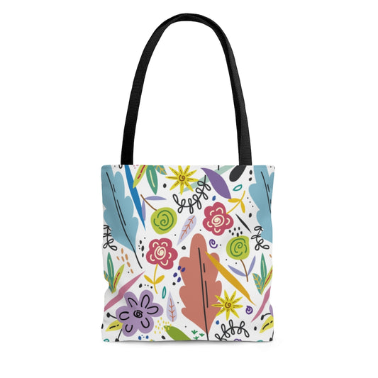 Spring Floral Design - Canvas Tote 3 Sizes