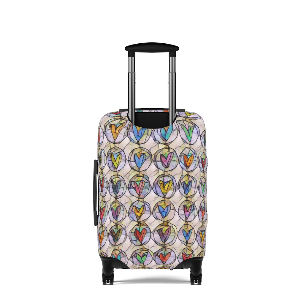 Circles of Hearts  - Luggage Protector and Cover 3 Sizes