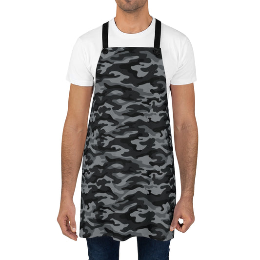 Camouflage Gray & Black - Kitchen Chef Apron