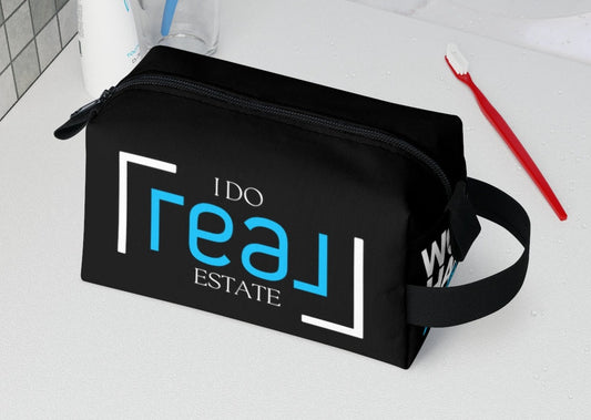 Cosmetic & Toiletry Bag with I Do Real Estate