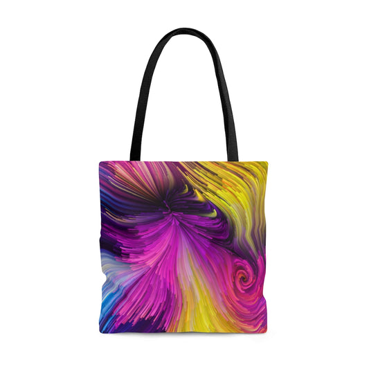 Rainbow Swirls - Canvas Tote 3 Sizes