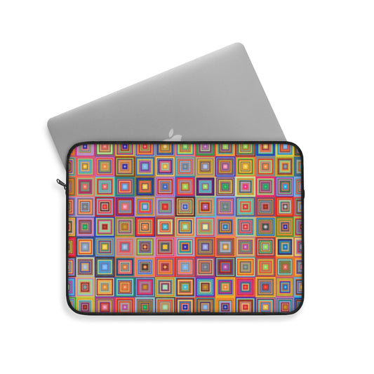 Rainbow Squares  - Laptop or Ipad Protective Sleeve 3 Sizes