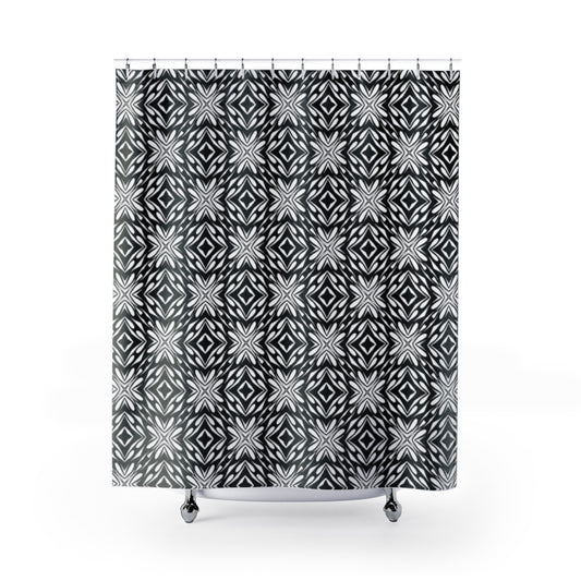 Sparkle by Night Design Bathroom Shower Curtain   71" × 74"